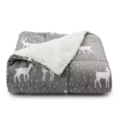 Cuddl Duds® Cozy Soft Plush to Faux Fur Throw -Cheap Home Decor Store 4380627 Deer