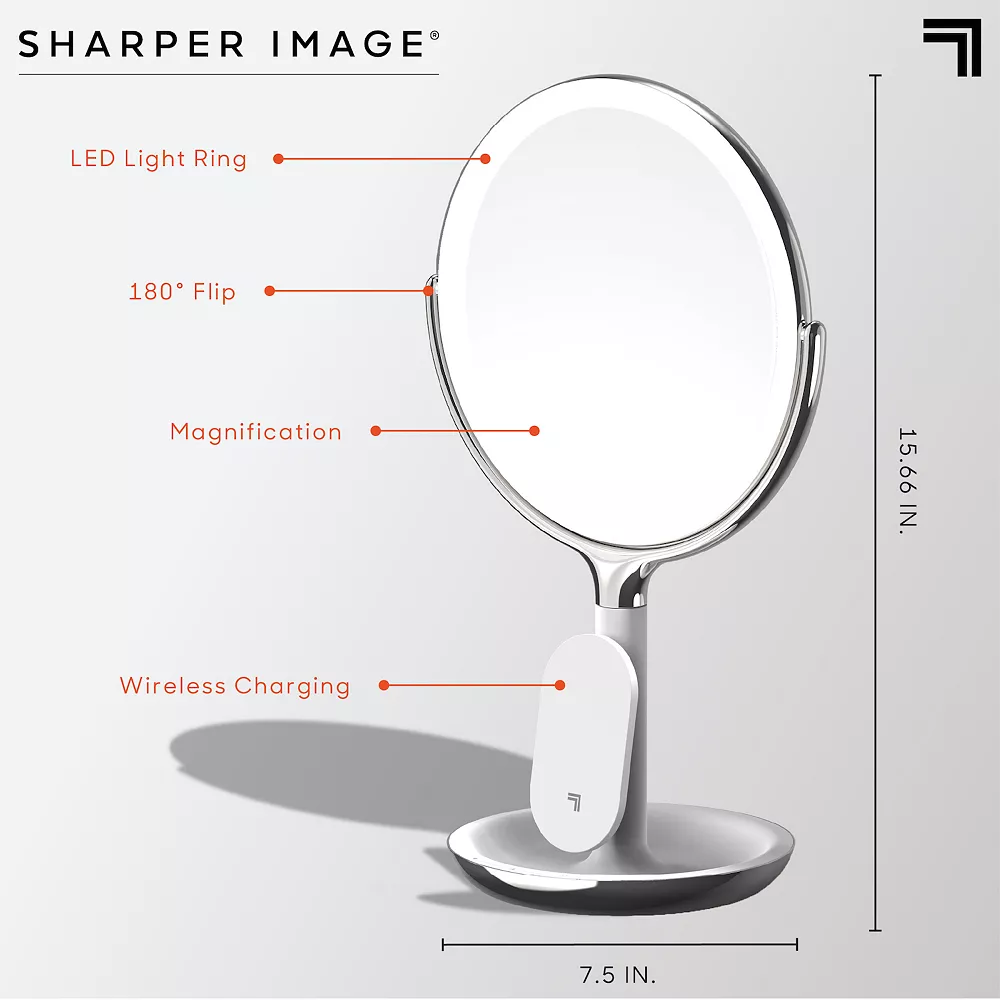 Sharper Image SpaStudio Vanity Mirror With Qi Wireless Charging 9 Sharper Image SpaStudio Vanity Mirror With Qi Wireless Charging - Image 9
