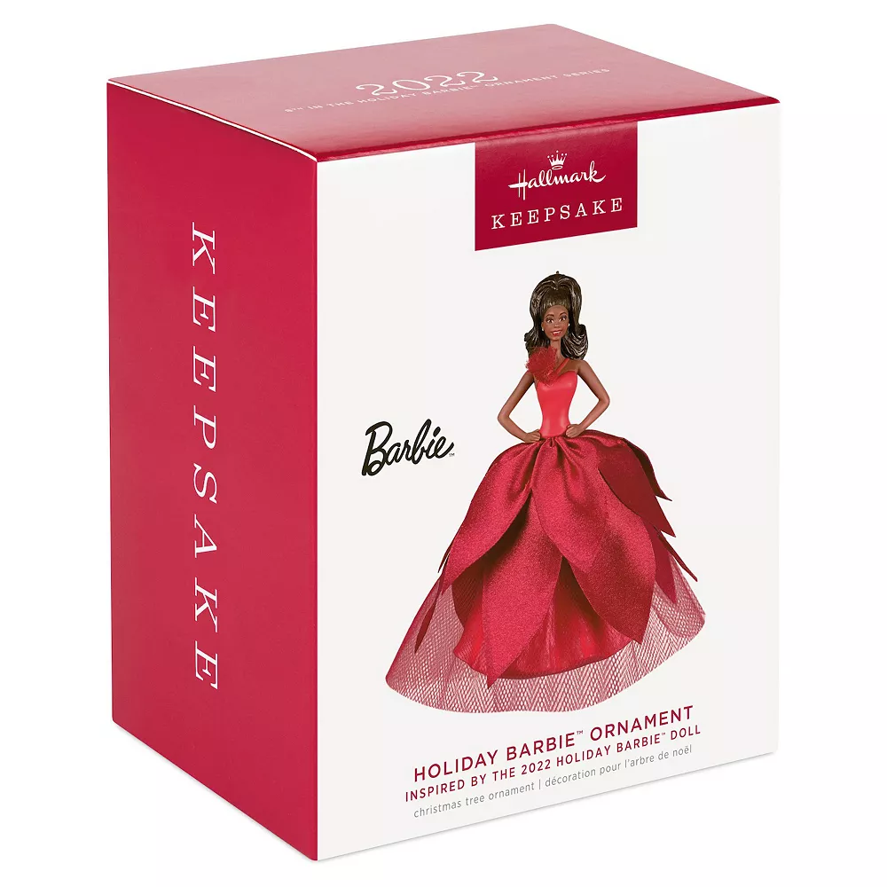 Black Holiday Barbie Doll 2022 Hallmark Keepsake Ornament 3 Black Holiday Barbie Doll 2022 Hallmark Keepsake Ornament - Image 3
