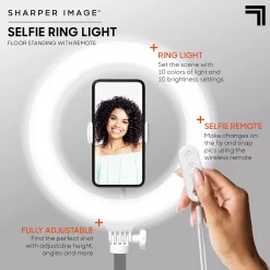 Sharper Image Social Star Selfie Light Stand with Remote -Cheap Home Decor Store 5896075 ALT2