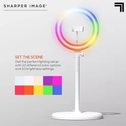 Sharper Image Social Star Selfie Light Stand with Remote -Cheap Home Decor Store 5896075 ALT5